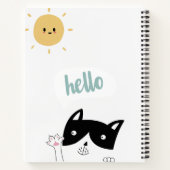 Hallo Zonneschijn Kat Notitieboek (Achterkant)