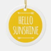 hallo zonneschijn keramisch ornament (Voorkant)