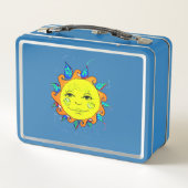 Hallo Zonneschijn Klassieke Metal Lunchbox (Achterkant)