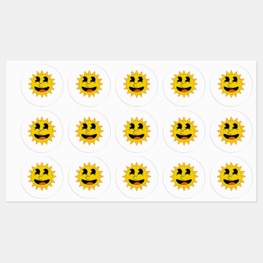 Hallo Zonneschijn Labels (Vel)