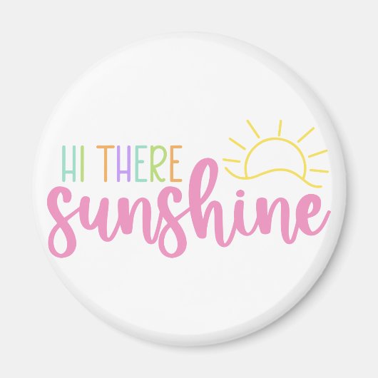 Hallo, zonneschijn magneet (Voorkant)