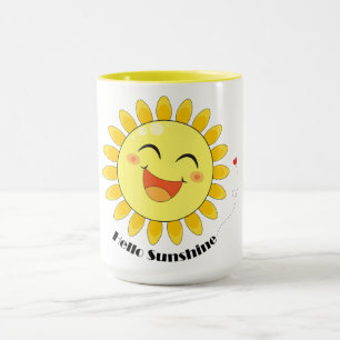 Hallo Zonneschijn Mooie Zon Doodle Positieve Vibe Mok