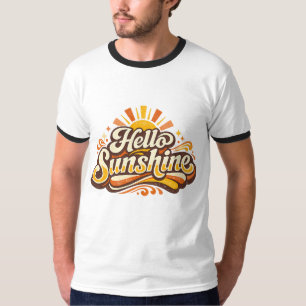 Hallo Zonneschijn Retro Zomer Vibes T-shirt