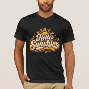 Hallo Zonneschijn Retro Zomer Vibes T-shirt