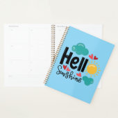 Hallo Zonneschijn schattig blauw Planner (Display)
