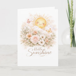 Hallo Zonneschijn – Schattig Positief Zonneschijn  Kaart