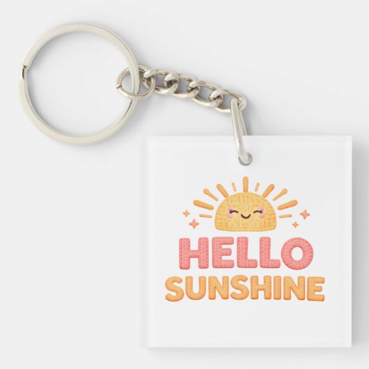 Hallo Zonneschijn Sleutelhanger (voorkant)