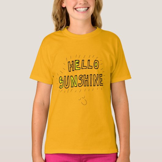 hallo zonneschijn T shirt (Voorkant)