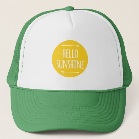 hallo zonneschijn trucker pet (Voorkant)
