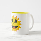 Hallo Zonneschijn Tweekleurige Koffiemok (Voorkant rechts)