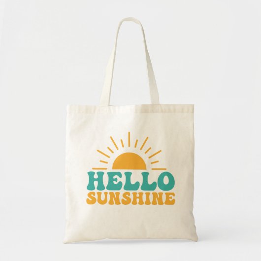Hallo Zonneschijn | Yellow Sun Spring Fun Tote Bag (Voorkant)