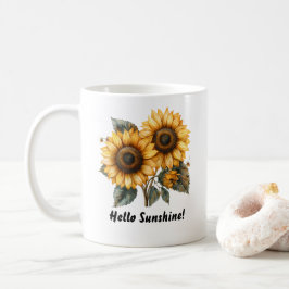 Hallo Zonneschijn Zonnebloem Mok