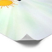 Hallo Zonneschijn, Zonnestralen, Zomervibes Poster (Hoek)