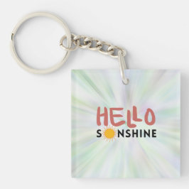 Hallo Zonneschijn, Zonnestralen, Zomervibes Sleutelhanger