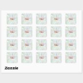 Hallo Zonneschijn, Zonnestralen, Zomervibes Vierkante Sticker (Vel)