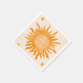 Hallo zonnestraal boho waterverf Sun Baby shower Servet (Hoek)