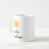 hallo Zonnezige schattige zomervibes koffie-mok Koffiemok (Voorkant links)