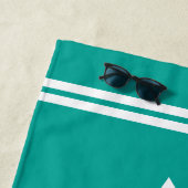 hallo Zonnezomerbadhanddoek met aangepaste naam Strandlaken (In situ)