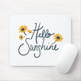 hallo Zonnezonbodems met Gele Daisy Flowers Muismat