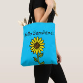hallo Zonnezonnebloem Persoonlijk Bericht Tote Bag (Dichtbij)