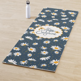 hallo Zonnezonnige Gele Daisies Flowers Yogamat