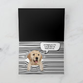 hallo zwarte en witte strepen kaart (Binnen)