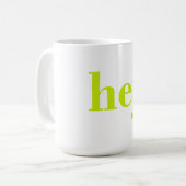 Hallo - Zweeds Hallo Koffiemok (Voorkant links)