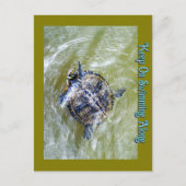 Hallo Zwemschildpad zegt Briefkaart (Voorkant)