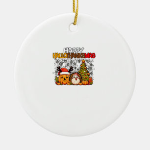HalloBedanktMas Grappig Schattige Halloween Thanks Keramisch Ornament