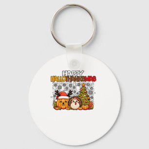 HalloBedanktMas Grappig Schattige Halloween Thanks Sleutelhanger