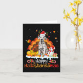 HalloBedanktMas Halloween Thanksgiving Kerstmis Da Kaart (Gele Bloem)