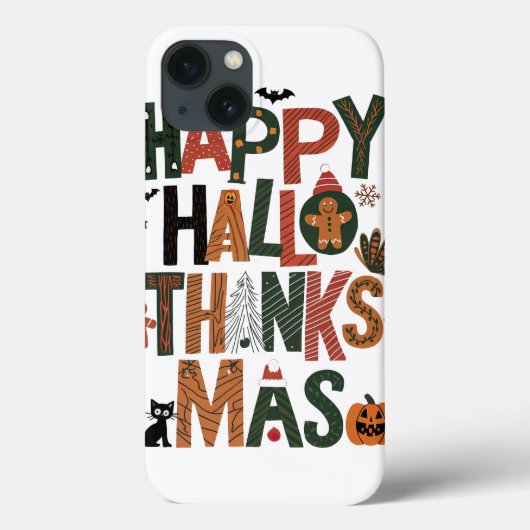 HalloBedanktMas Perfect Vakantie Gift Fun Feesteli Case-Mate iPhone Case (Achterkant)