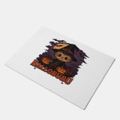 Hallobubu Halloween Schattige & Spooky Witch Cat T Deurmat (Schuin)