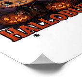 Hallobubu Halloween Schattige & Spooky Witch Cat T Poster (Hoek)