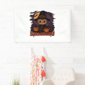 Hallobubu Halloween Schattige & Spooky Witch Cat T Spandoek (Insitu)