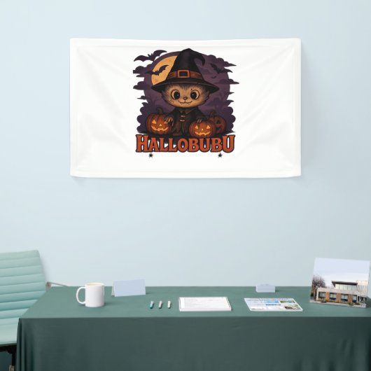 Hallobubu Halloween Schattige & Spooky Witch Cat T Spandoek (Beurs)