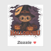 Hallobubu Halloween Schattige & Spooky Witch Cat T Sticker (Vel)