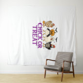 Hallobubu Halloween Schattige & Spooky Witch Cat T Wandkleed (In Situ (horizontaal))