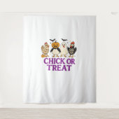 Hallobubu Halloween Schattige & Spooky Witch Cat T Wandkleed (Voorkant)