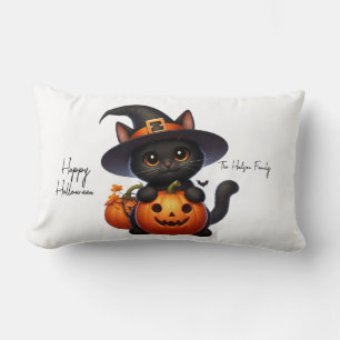 Hallocat halloween Citrouille Family Kussen