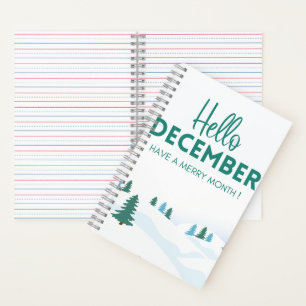 HalloDecember PrettigKerstmis Boom'Spiraal Notitie Notitieboek
