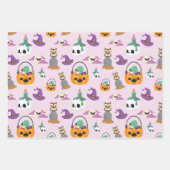 HALLOEEN BATS PETTEN CAULDRONS SKULLS BROOMS INPAKPAPIER VEL (Voorkant 3)