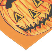 HALLOEEN BLACK CAT IN PUMPKIN tabelrunner Medium Tafelloper (Hoek)