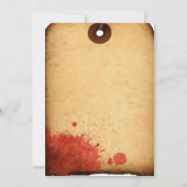 HALLOEEN COSTUME PRIJS OFFICIËLE BALLOOT KAART (Achterkant)