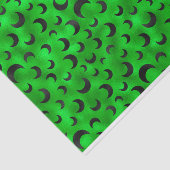 HALLOEEN GROEN MET ZWARTE HALFMOONS TISSUEPAPIER (Detail)