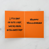 HALLOEEN LITTLE GHOST-kaart Kaart (Binnen)