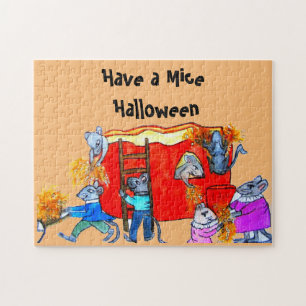 HALLOEEN MICE CLEAN THE PUMPKIN LEGPUZZEL