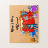 HALLOEEN MICE CLEAN THE PUMPKIN LEGPUZZEL (Verticaal)