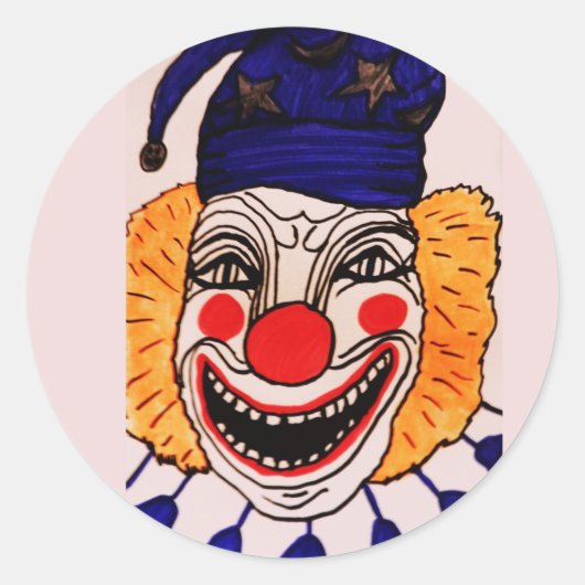 HALLOEEN NACHT SCARY CLOWN sticker (Voorkant)