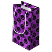 HALLOEEN PAARS MET ZWARTE PUMPKINS KLEIN CADEAUZAKJE (Achterkant Gekanteld)